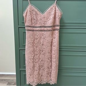 Storia Light Pink Lace Dress NWOT | Medium